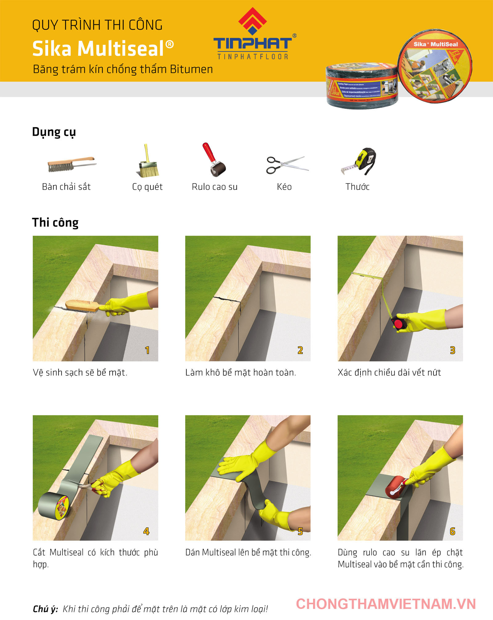 thi công chống thấm Sika Multiseal