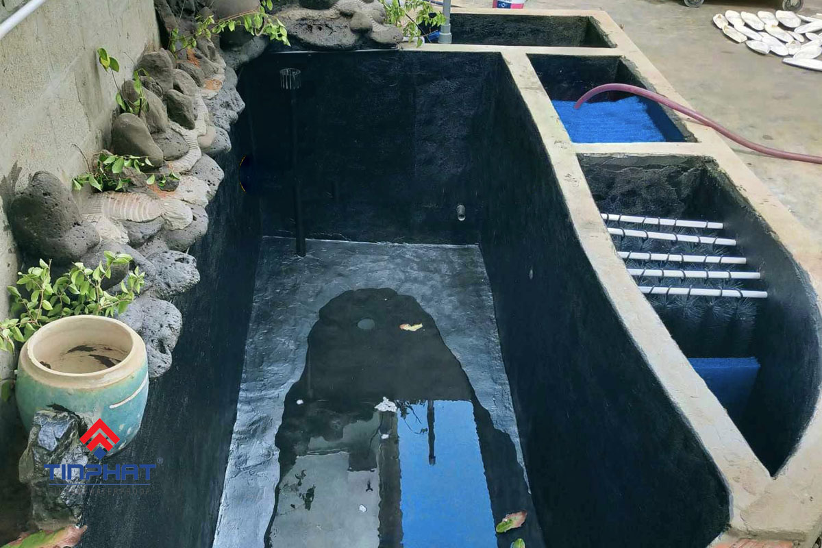 Chống thấm hồ cá koi