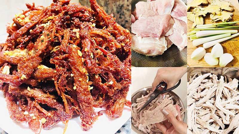 Cách làm thịt heo phơi khô | 7+ cách làm thịt lợn khô ngon nhất