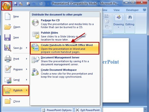 Create Handouts in Microsoft Office Word 2007