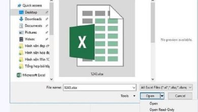 lỗi excel cannot open the file because the file format or file extension is not valid
