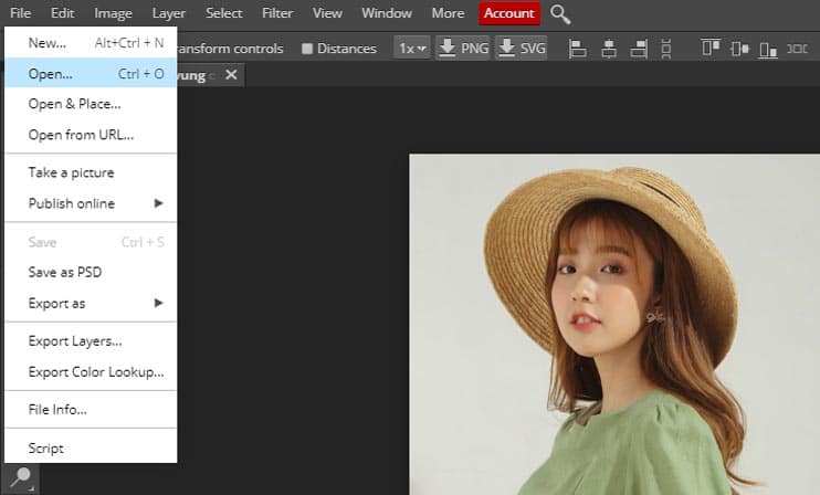 mo file trong pts online Cách đổi màu trong photoshop online chỉnh sản phẩm bán hàng
