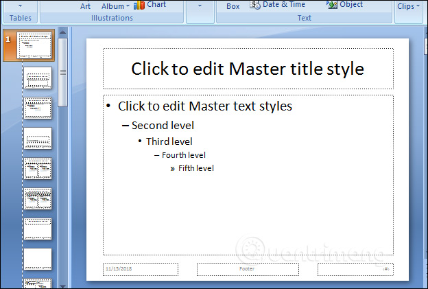 Cách tạo Slide Master trên PowerPoint