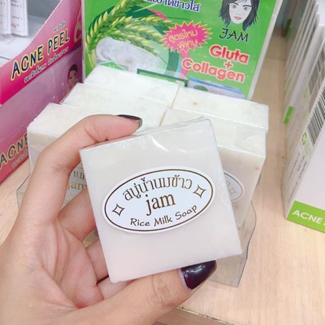 Xà bông tắm trắng Thái Lan Jam Rice Milk Soap bí quyết làm đẹp trong tầm tay