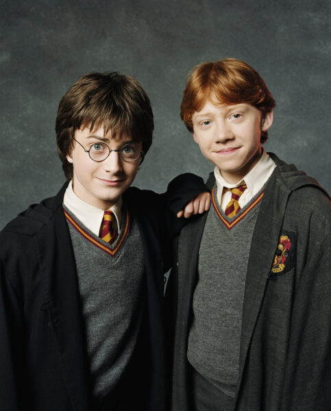 Daniel Radcliffe and Rupert Grint in Costume