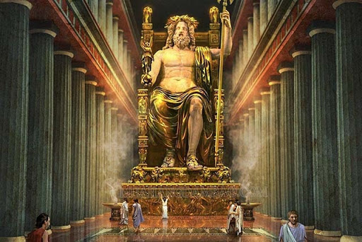 Tượng thần Zeus tôn vinh quyền lực và chiến thắng