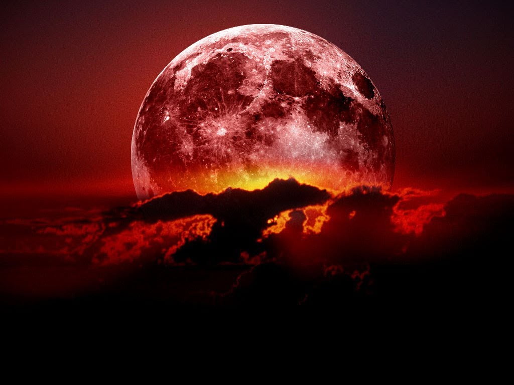 Hình mặt trăng máu đẹp