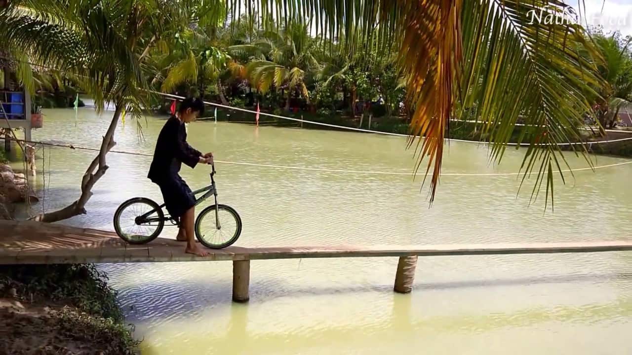 Trò chơi đạp xe tại khu du lịch An Vương