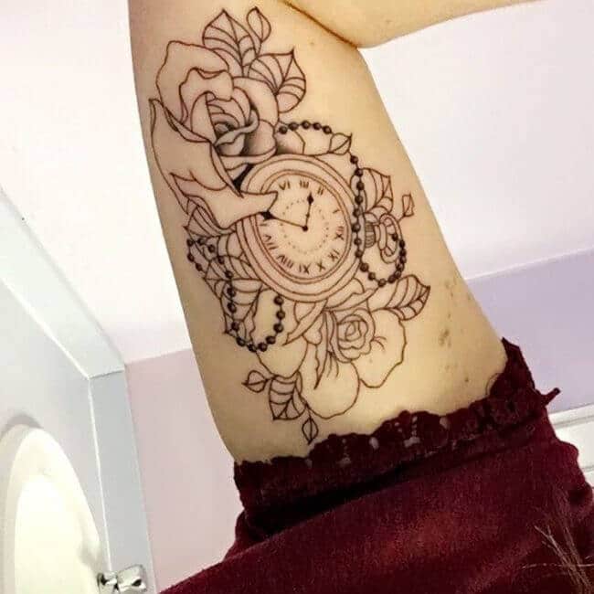 Tattoo xăm đẹp cho nữ ở cánh tay