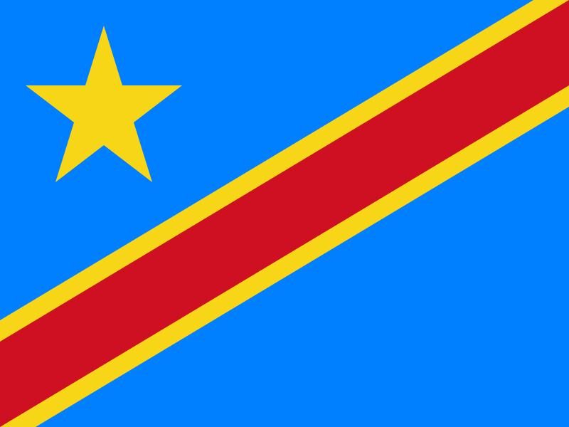 Quốc kỳ Cộng hòa Dân chủ Congo (Congo-Kinshasa)