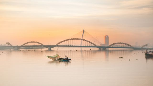 Hình ảnh đẹp sông Hàn sáng sớm