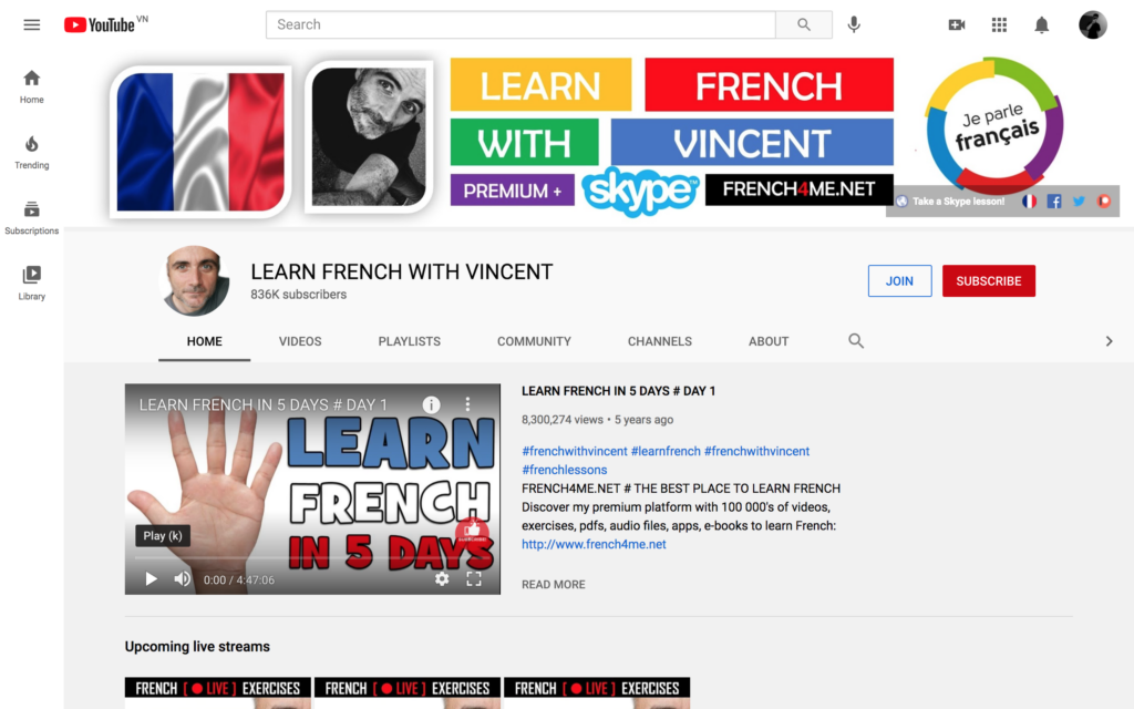 learn french with vincent trang web học tiếng pháp cho người mới bắt đầu allezy tiếng pháp online số 1 việt nam