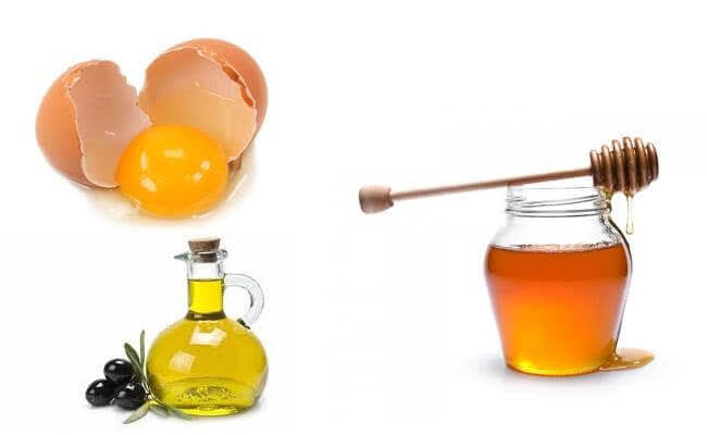 mặt nạ dưỡng da từ trứng gà mật ong dầu Olive