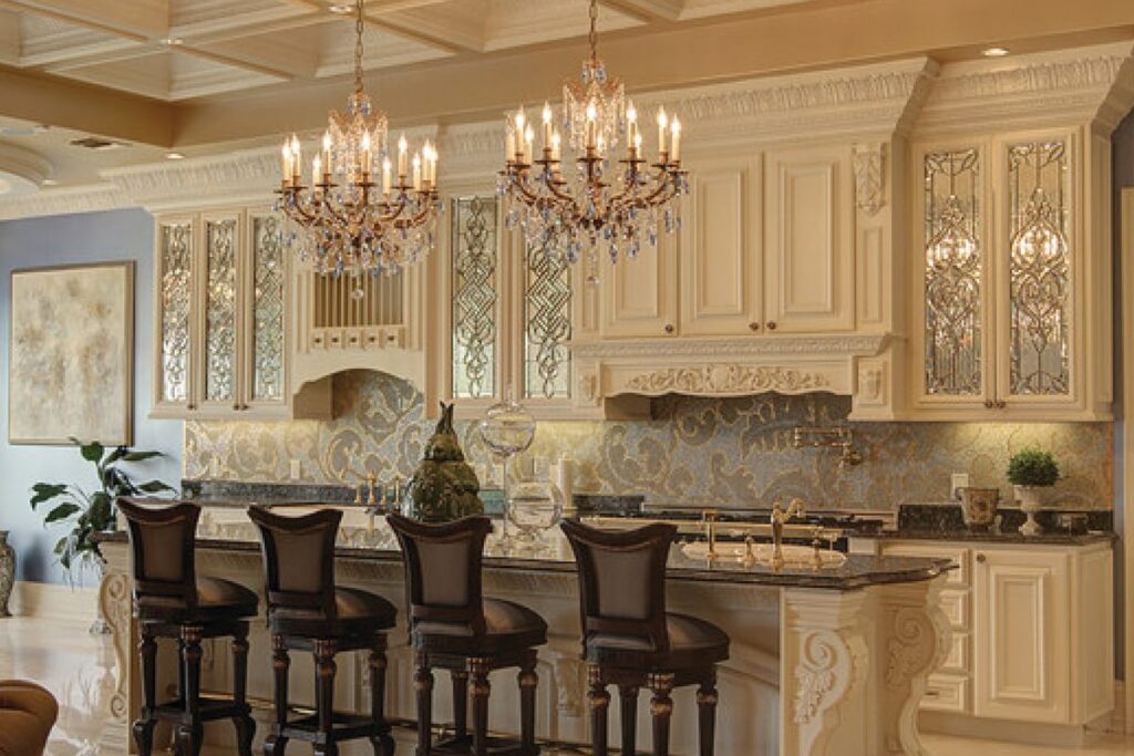 Kiến trúc Baroque là gì? Phòng bếp theo phong cách Baroque được trang trí tỉ mỉ. (Ảnh sưu tầm)