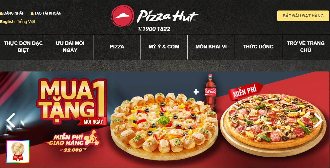 Chuỗi Cửa Hàng Pizza Hut Trên Toàn Quốc 2020
