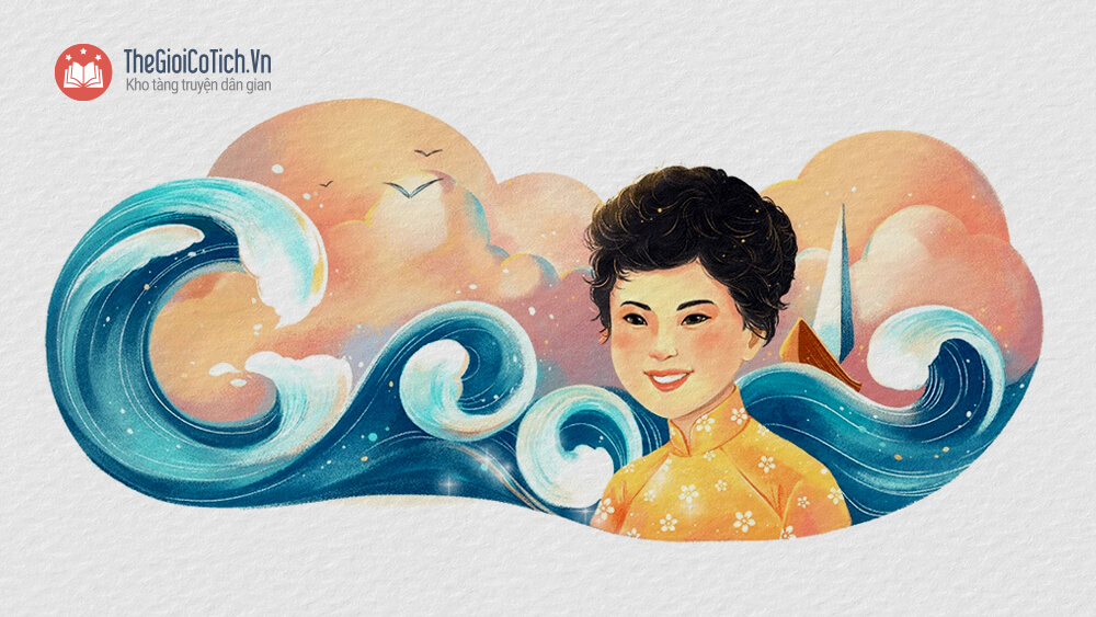 Hình ảnh nhà thơ Xuân Quỳnh trên trang chủ của Google năm 2019