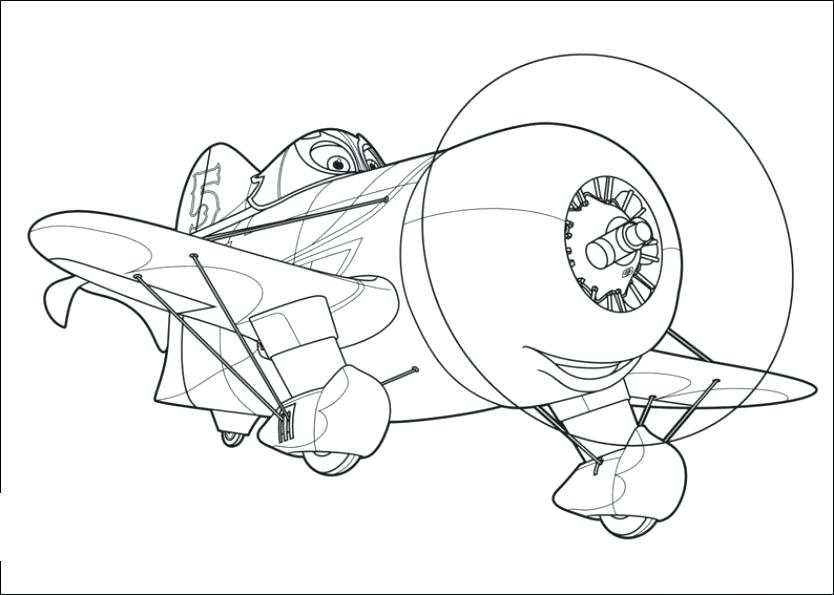 Planes coloring page