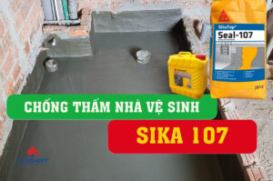 chống thấm nhà vệ sinh bằng sika 107